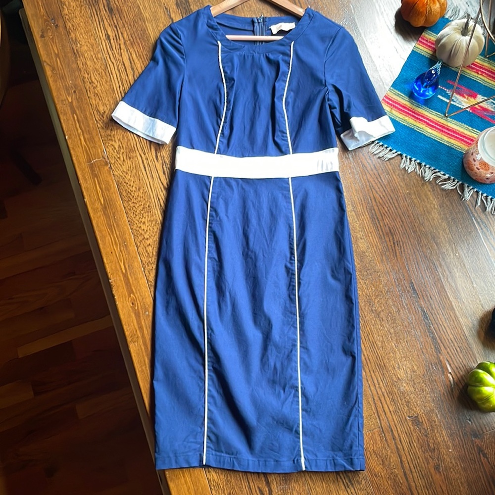 Bell Pogue Pinup Dress Navy Medium